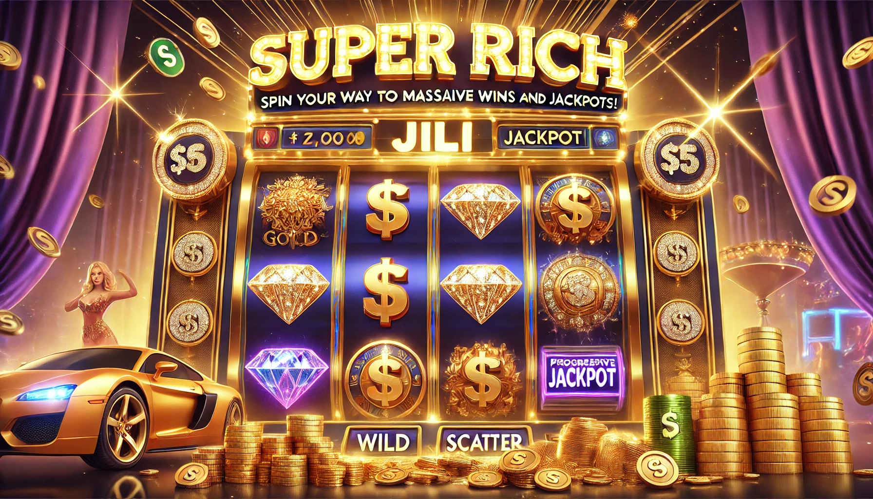 Super Rich Slots by JILI: Spin Your Way to Become Super Rich!